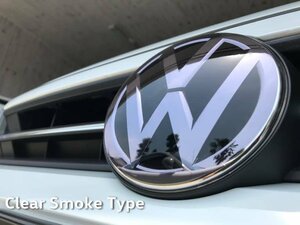 VW用 フロント・エンブレムプロテクター/スモーク ティグアン(AD1)【core OBJ】新品/CO-VEP-003/直径145mm/