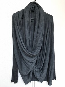 トルネードマート☆トップシルケットランダムリブ/ドレープ カットソー/size:M/TCS-2705/定価:15,550円/Tornado Mart/メンズ