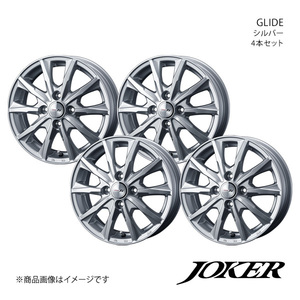 JOKER/GLIDE プレオプラス LA350系 アルミホイール4本セット【13×4.0B4-100 INSET45 シルバー】0039600×4