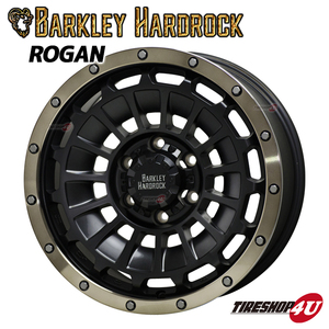 4本セット BARKLEY HARDROCK ROGAN ローガン 18X8.0J 6/139.7 MONSTA TERRAIN GRIPPER 265/60R18 AT ホワイトレター プラド ハイラックス