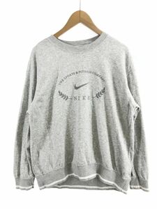 NIKE ナイキ ロゴ刺繍 カットソー sizeS/ライトグレー ■■ ☆ eaa9 メンズ ☆ eab5 メンズ