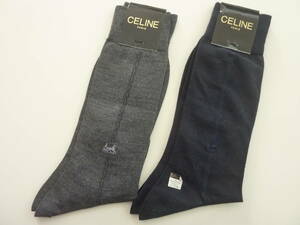 未使用　CELINE　セリーヌ　メンズ靴下　25㎝　2足