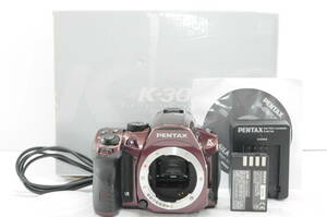 ★超極上★ ペンタックス PENTAX K30 ボディ オーダーカラー ★元箱 バッテリー チャージャー付き ＃9199