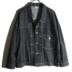 M2523f22　▼Maison Eureka メゾンエウレカ▼　064 064 CLASSIC DENIM JAKET クラシックデニムジャケット ブラック F 黒 レディース 春～秋