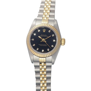 ◆ミウラ◆ ロレックス ROLEX オイスターパーペチュアル 11Pダイヤ 67193G S番 SS YG 仕上/OH済