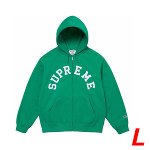 ★新品★Supreme Champion Zip Up Hooded Sweatshirt Green -L