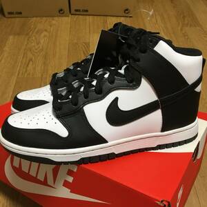 新品 未試着 26cm NIKE DUNK HIGH RETRO PANDA White Black ナイキ ダンク ハイ レトロ パンダ ホワイト ブラック 白 黒 DD1399-105 即発送