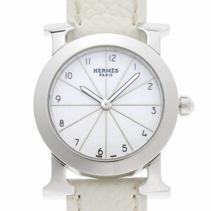 HERMES エルメス Hウォッチ ロンド クォーツ HR1.210 SS レディース 時計 2220083