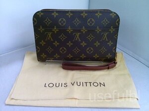 【LOUIS VUITTON】　ルイ・ヴィトン　モノグラム　オルセー　セカンドバッグ　クラッチバッグ　PVC×レザー　ブラウン　M51790　SY02-Y16★