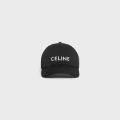 CELINE ベースボールキャップ / コットン ブラック