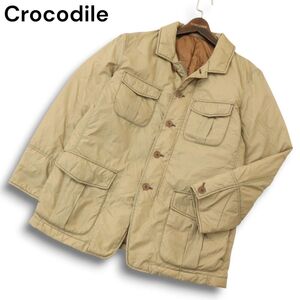 Crocodile クロコダイル 秋冬★ フィールド サファリ ダウン ジャケット Sz.M　メンズ　A4T11892_B#N