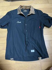 WTAPS DUDE SHIRTS WORK CTN Ｓサイズ黒 LEOPARD ダブルタップス　レオパード