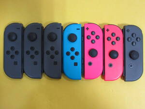 065)【ジャンク】Nintendo Switch Joy-Con ニンテンドースイッチ ジョイコン 7個セット