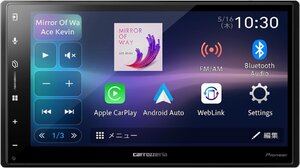 パイオニア DMH-SZ500 ディスプレイオーディオ 6.8インチ ワイヤレス AppleCarPlay AndroidAuto カロッツェリア DMH-SZ-500