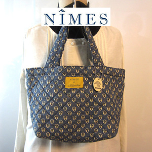 美品　NIMES／ニーム★　Olivadesプリント使用　ハンドバッグ