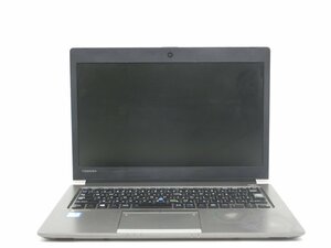 中古ノートパソコンノートPC　TOSHIBA　R63/A　Core i5　6300U　2GB　　通電します　起動しません　液晶割れ　 ジャンク品　送料無料　