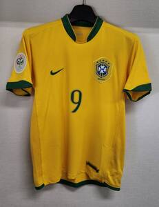 06W杯 ブラジル CBF Brazil(H)#9 ロナウド RONALDO NIKE正規 ドイツW杯 M