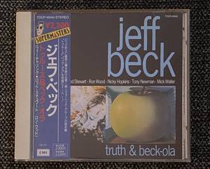 JEFF BECK 帯付CD TRUTH & BECK - OLA