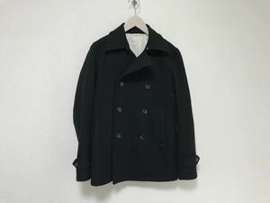 本物エディションEDITIONトゥモローランドウールカシミアPピーコートジャケットメンズ46M黒ブラック