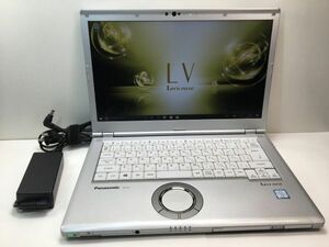 o1062　稼働少3270h バッテリ新品同様 Panasonic レッツノート CF-LV7 Corei5 8350U 8GBメモリ 256GBSSD DVDマルチ 14型FHD【飛脚便80】