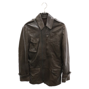 Martin Margiela 14 マルタンマルジェラ 10AW REPLICA Aviator Jacket レプリカライン アヴィエイター レザージャケット S30AM0150