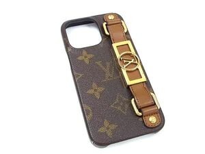 LOUIS VUITTON ルイヴィトン M81214 モノグラム バンパー ドーフィーヌ iPhone 13 Pro 対応 スマホケース ブラウン系 FD5491