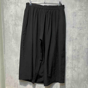 19AW Ground Y Front Skirt Pants フロントスカートパンツ 3 ブラック GC-P14-500 グラウンドワイ