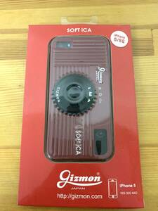 AGOR アゴール GIZMON GIZ-SI CA-BR ブラウン iPhone5/5s SOFT iCA iPhone ケース