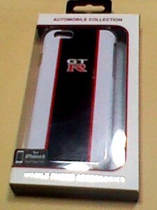 GTR 日産　NISSAN　iPhone6 ケース スマホケース　iphone ケース　正規品　エアージェイ air-j 本物　新品　即決　白×中央黒柄