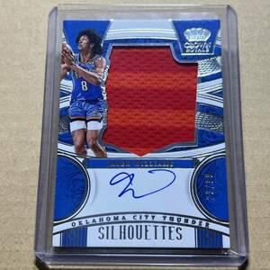 Jalen Williams Silhouettes Relic Autograph /99 2023-24 Panini Crown Royale Basketball NBA Auto Jersey Memorabilia Patch 直筆サイン