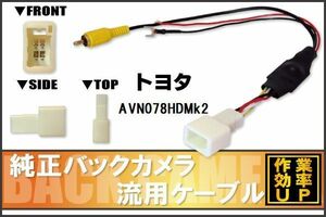 トヨタ純正NHDT-W59G 対応 イクリプス ECLIPSE AVN078HDMk2 社外ナビ 市販ナビ RCA 接続 変換 リアカメラ ハーネス 配線 コード ケーブル