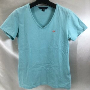 【中古/現状品/TO】BROOKS BROTHERS ブルックスブラザーズ Tシャツ Vネック サイズXS ブルー系 レディース　MZ0505