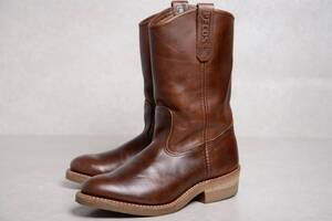 【US7.5E】【美品】08年製 レッドウィング 8159 ペコス ブーツ ブラウン アンバー ハーネス RED WING PECOS【2411111】