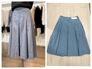 新品タグ付き☆MARGARET HOWELLマーガレットハウエル2021AW SILK COTTON POPLINスカート