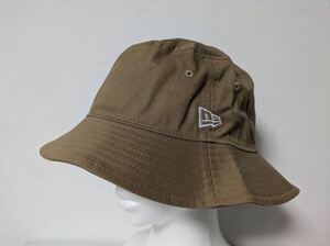 NEW ERA バケットハット ベージュ　定番 帽子 ニューエラ