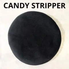 Candy Stripper ブラック ベレー帽 フリーサイズ