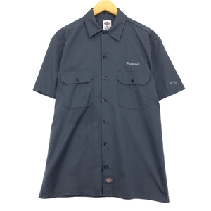 古着 ディッキーズ Dickies 半袖 ワークシャツ メンズM /eaa453229 【SS2409_50%】