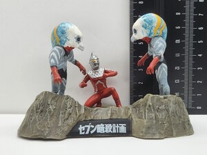 ウルトラマン ウルトラ怪獣戯画 セブン暗殺計画(ウルトラセブンVSガッツ星人)[24L5検]UltramanマスコットFigurine名鑑HG特撮ヒーローズ