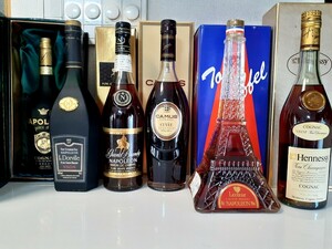 古酒コニャックブランデー6本まとめて！Hennessy VSOP CAMUS CUVEE Speciale L.Dorville.Piece d