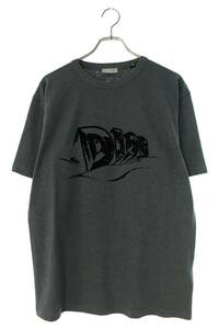 ディオール DIOR 23AW 393J696A0849 サイズ:M ロゴプリントTシャツ 新古品 OM10