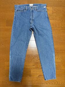 WTAPS BLUES TAPER / TROUSERS / COTTON. DENIMINDIGO / X-LARGE