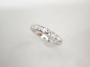 10/美品 ミキモト Pt950 ダイヤ計0.25ct リング 指輪