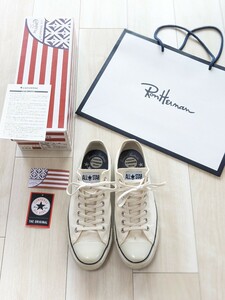 【即完売品】CONVERSE for Ron Herman ロンハーマン 別注 U.S.ORIGINATOR ALLSTAR オールスター WHITE × NAVY 27.5㎝ CALIFORNIA RHC 