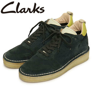 Clarks (クラークス) 26169459 Desert Run デザートラン レディースシューズ Dark Green Suede CL068 UK5.5-約24.5cm