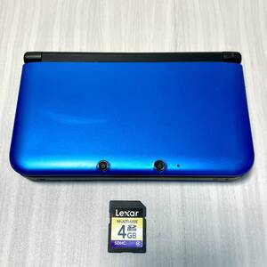 【動作確認済み】ニンテンドー 3DS LL ブルー×ブラック 本体+SDカード 任天堂 Nintendo ※商品説明必読