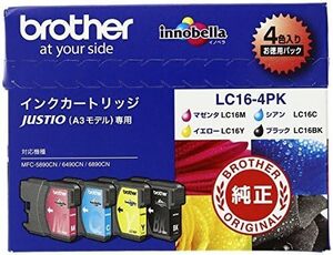 【新品訳アリ】ブラザー純正品 インクジェットカートリッジ LC16-4PK