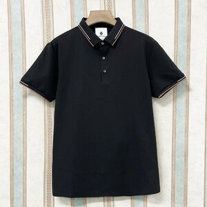 定番 定価2万 FRANKLIN MUSK・アメリカ・ニューヨーク発 ポロシャツ 通気 涼しげ シンプル 洗練 切替 POLO 半袖 ゴルフ カジュアル サイズ2