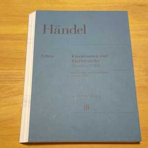 ◎【裁断済み】ヘンデル Handel 楽譜 ヘンデル : クラヴィーアのための組曲と小品 HWV 434-442/原典版 ／ ヘンレ社（ヤマハ）ピアノ楽譜