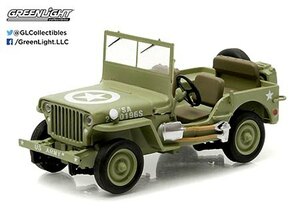 ■即決GreenLight 1/43【WILLYS JEEP MB (Army Green， star on hood) 86307