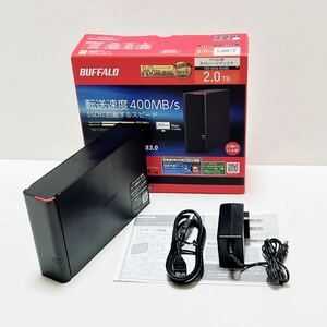 BUFFALO バッファロー 外付けハードディスク HD-GD2.0U3D 2TB DRAMキャッシュ搭載 USB3.0用 外付けHDD(冷却ファン搭載)